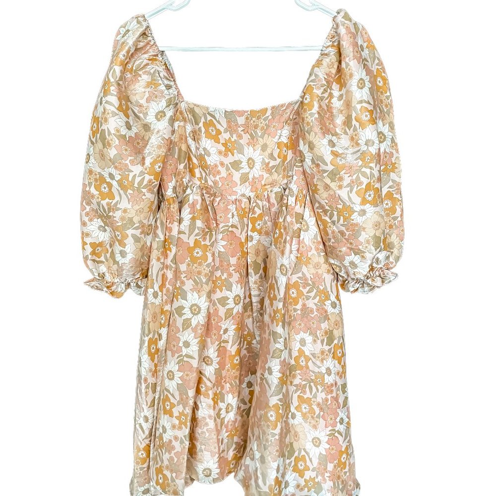 NWT - Puff Sleeve Floral Babydoll Dress
